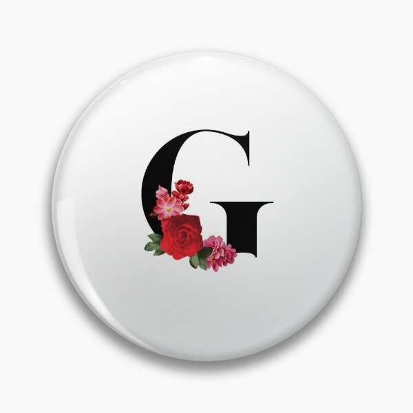 Item preview,  Black Floral Letter G | English Alphabet Series  designed and sold by BYNANA80.