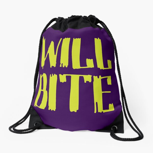 Will Bite Drawstring Bag