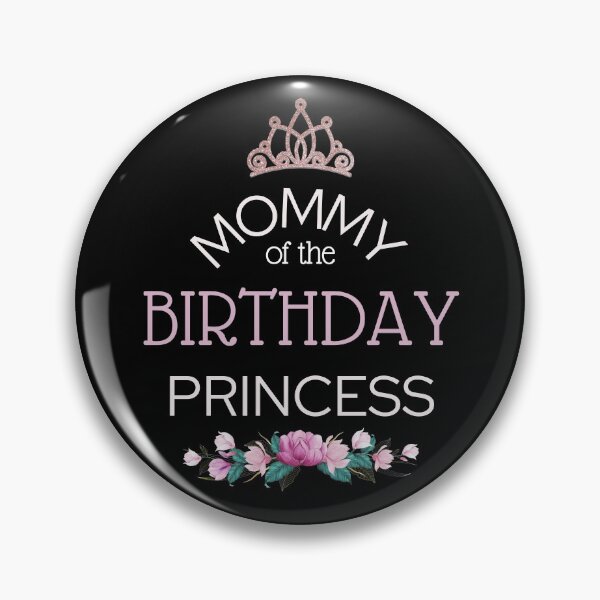 Aperçu de l'œuvre MerchHaus - Maman de l'anniversaire Princess Crown & Flowers Design créée et vendue par MerchHaus.
