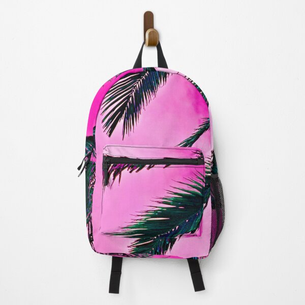Item preview, Palm Tree Leaves Detail Windy Day Pink designed and sold by worldways.