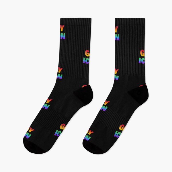 Item preview, GAY ICON rainbow gradient text designed and sold by Inspirationmotivation.