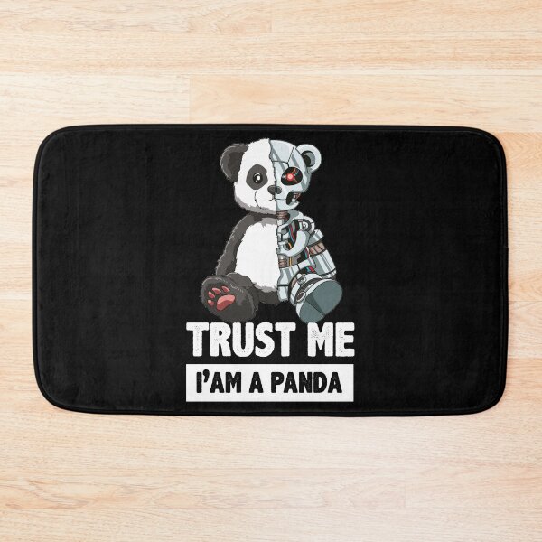 Item preview, Cute Panda Bear Scary Robot Cybernetic Animal Lover designed and sold by melomedia.