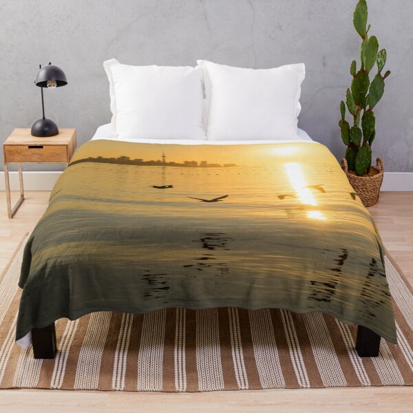 Item preview, Cormorants and Skyscrapers - Brilliant Toronto Sun Rise with Urban Wildlife designed and sold by Georgia Mizuleva.