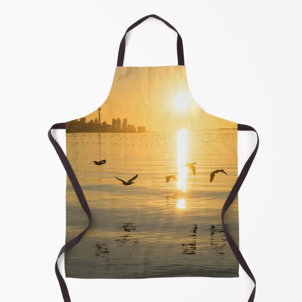 Item preview, Cormorants and Skyscrapers - Brilliant Toronto Sun Rise with Urban Wildlife designed and sold by Georgia Mizuleva.