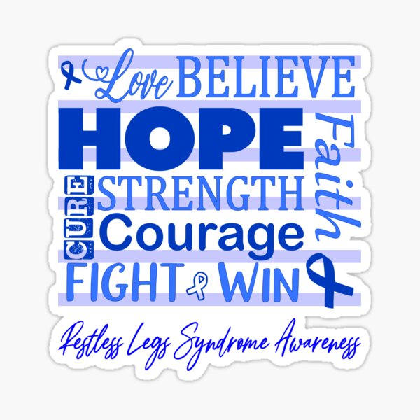 Item preview, Love Believe Hope Restless Legs Syndrome Awareness designed and sold by largellie.