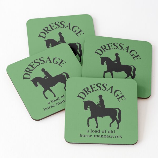 Item preview, Dressage A load of old horse manoeuvres (male, black) designed and sold by SolidEarthArt.