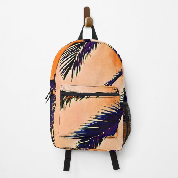 Item preview, Palm Tree Leaves Detail Windy Day Orange designed and sold by worldways.