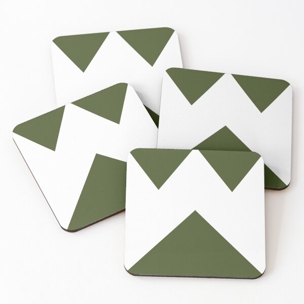 Item preview, Moss Green Triangles designed and sold by Bamb00s.