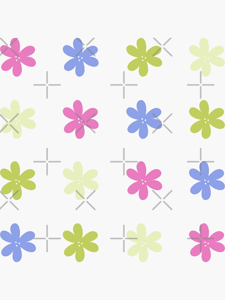 Muted Floral Doodles Vinyl