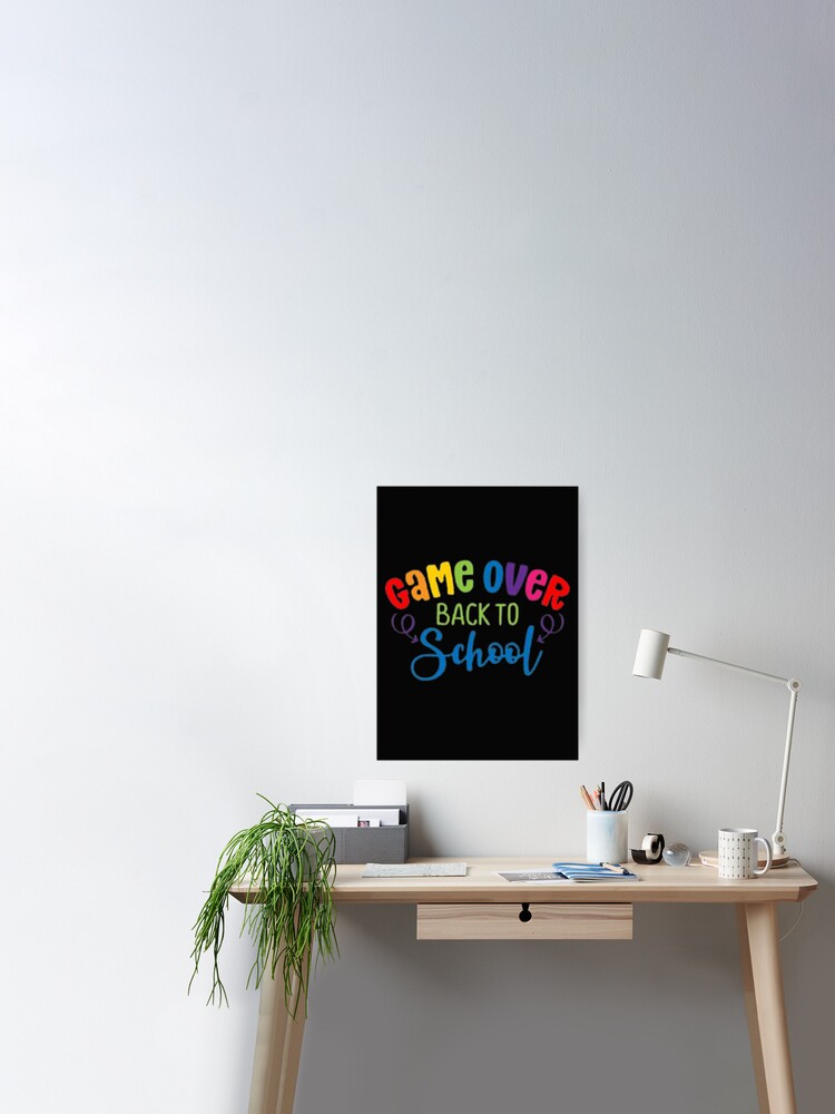 Game Over Back To School Cap Poster for Sale by shopghita45