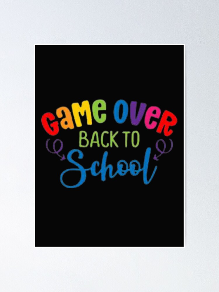 Game Over Back To School Cap Poster for Sale by shopghita45