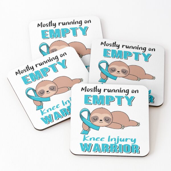 Item preview, Mostly Running On Empty Knee Injury Warrior designed and sold by Brad-FI.