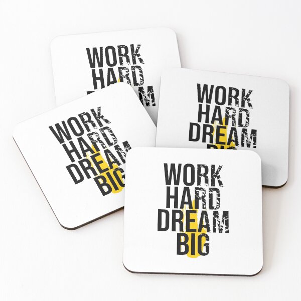 Item preview, WORK HARD DREAM BIG designed and sold by Optimus2Shop.