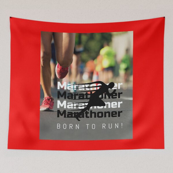 Item preview, Marathoner - Born to Run! designed and sold by Marathon-Runner.