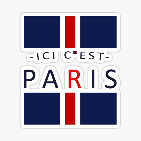 here-is-paris-ici-c-est-paris-v7-sticker-for-sale-by-ayodesign1-redbubble