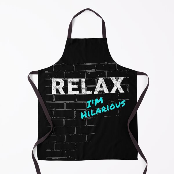 Item preview, Relax I'm Hilarious - brick wall - blue designed and sold by thehappylamb.