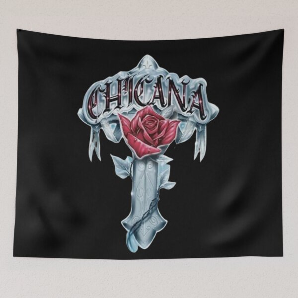 Item preview, Chicana Cross With Rose Design designed and sold by zrvby.