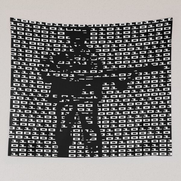 Artikelvorschau, BINÄRER SOLDAT. CODE CAMOUFLAGE-EDITION. WEISS entworfen und verkauft von 5hertz.