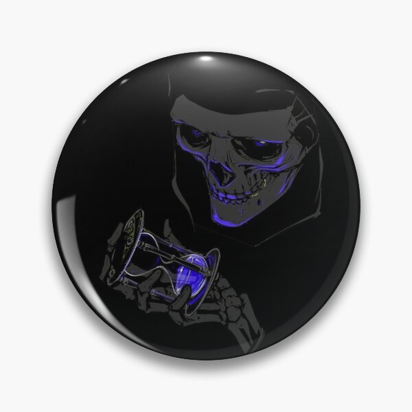 Item preview, Neon Skull Holding Sandglass Neon Multiple Colors designed and sold by Opal Print.