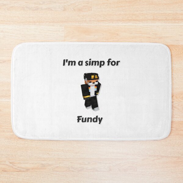 Item preview, I'm a simp for Fundy (White Base) designed and sold by thecorvidking.