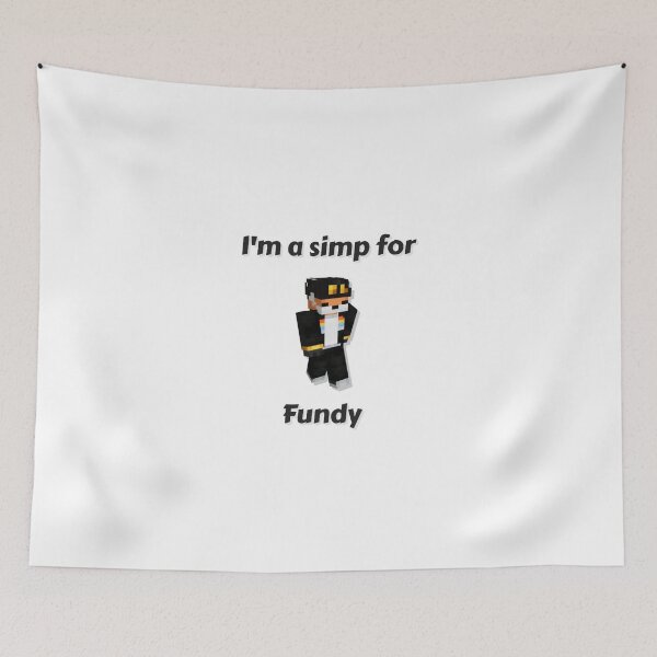 Item preview, I'm a simp for Fundy (White Base) designed and sold by thecorvidking.