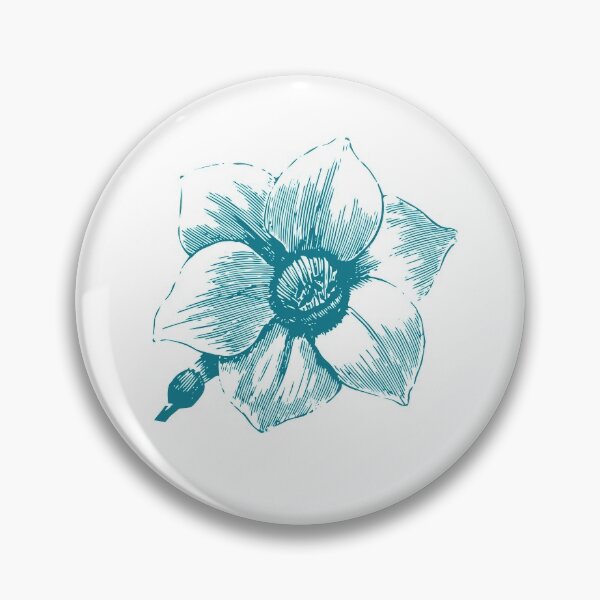 Item preview, Illustrated Blue Flower designed and sold by KeepPlantsHappy.