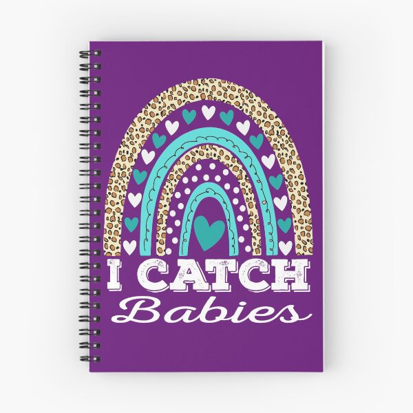 Item preview, I Catch Babies Leopard Rainbow L&D Nurse Gift designed and sold by SharpThreadZ.