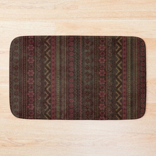 Item preview, Vintage Rich Deep Earthy Reds and Browns Pattern, rustic and worn by time designed and sold by Orianah.