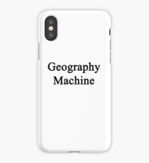 Geography Machine iPhone Case