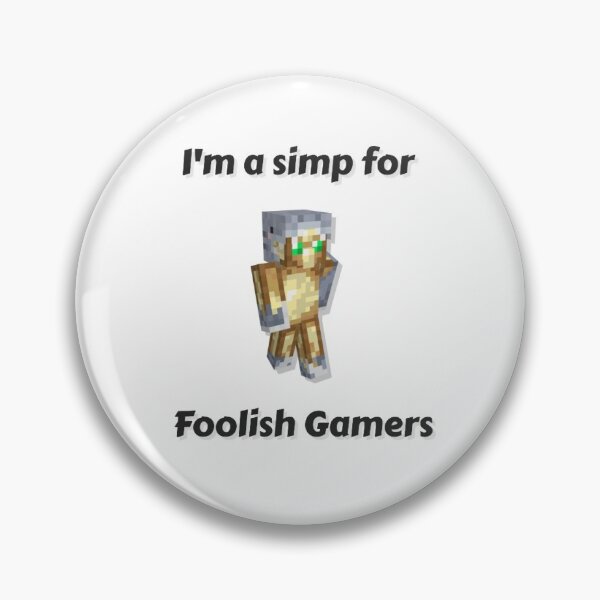 Item preview, I'm a simp for Foolish Gamers (White Base) designed and sold by thecorvidking.