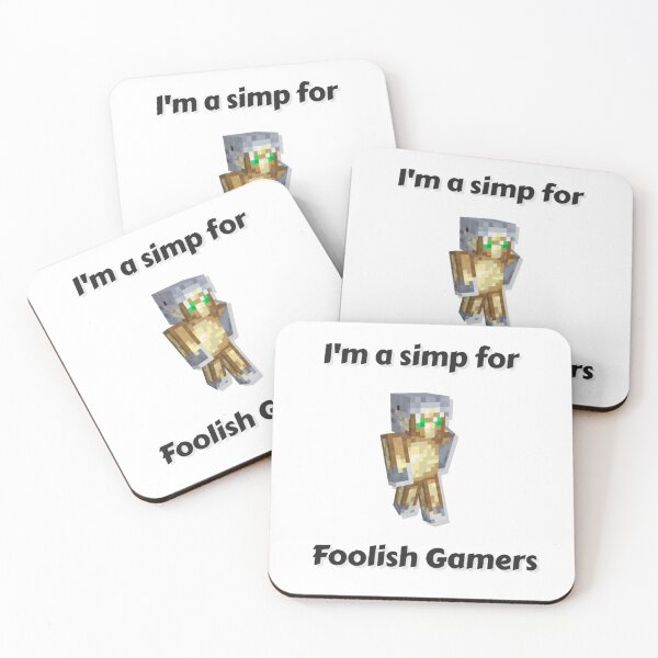 Item preview, I'm a simp for Foolish Gamers (White Base) designed and sold by thecorvidking.