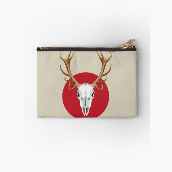 Item preview, Deer skull over red sun designed and sold by ateliernab.