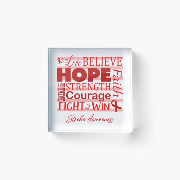 Item preview, Love Believe Hope Stroke Awareness designed and sold by largellie.
