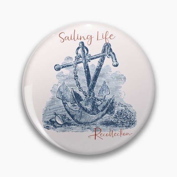 Item preview, Sailing Life recollection with vintage anchor designed and sold by surfcrowd.