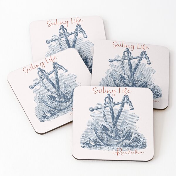 Item preview, Sailing Life recollection with vintage anchor designed and sold by surfcrowd.
