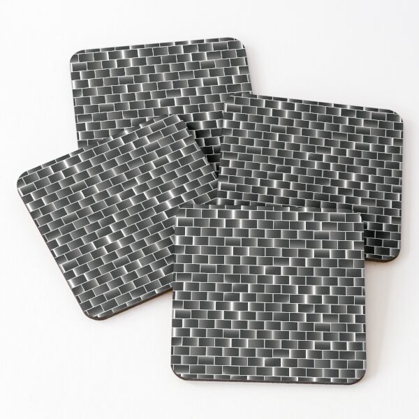 Item preview, Silver set of tiles - movie style designed and sold by ateliernab.