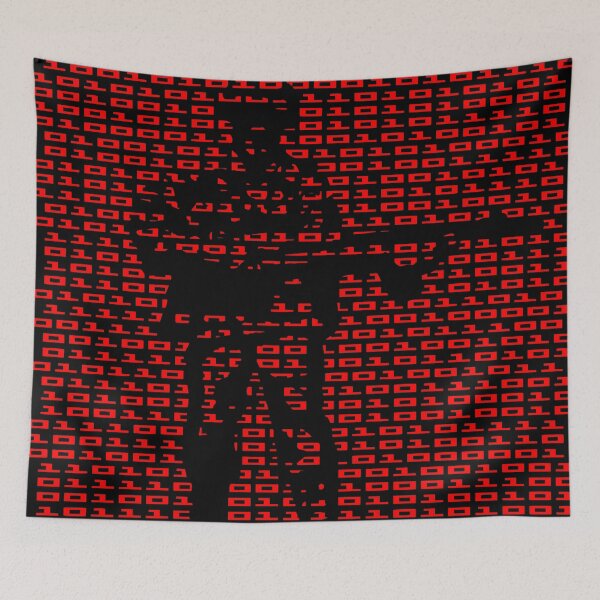 Artikelvorschau, BINÄRER SOLDAT. CODE CAMOUFLAGE-EDITION. ROT entworfen und verkauft von 5hertz.
