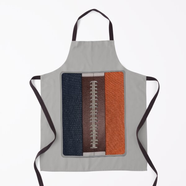 Item preview, Football Navy and Orange Team Spirit Patch designed and sold by Michele Engling.