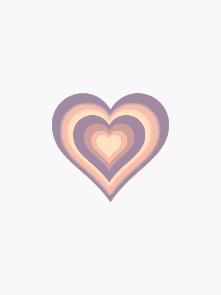 Latte Heart, Light Pink Hearts Sticker for Sale by Ayoub14