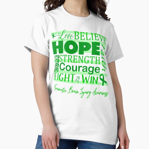 Item preview, Love Believe Hope Traumatic Brain Injury Awareness designed and sold by largellie.