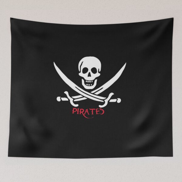 Item preview, Pirates Symbol Skull with Sword designed and sold by surfcrowd.