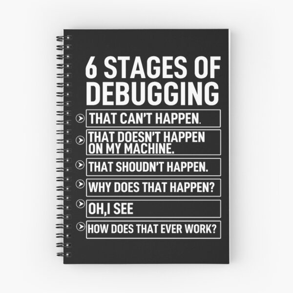 Artikelvorschau, 6 Phasen der Debugging-Programmierung entworfen und verkauft von StarcyWol.