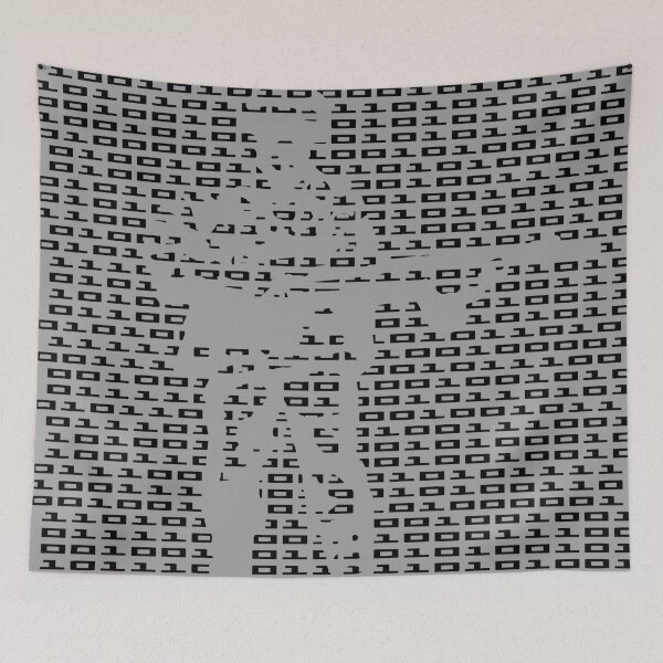 Artikelvorschau, BINÄRER SOLDAT. CODE CAMOUFLAGE-EDITION. SCHWARZGRAU entworfen und verkauft von 5hertz.