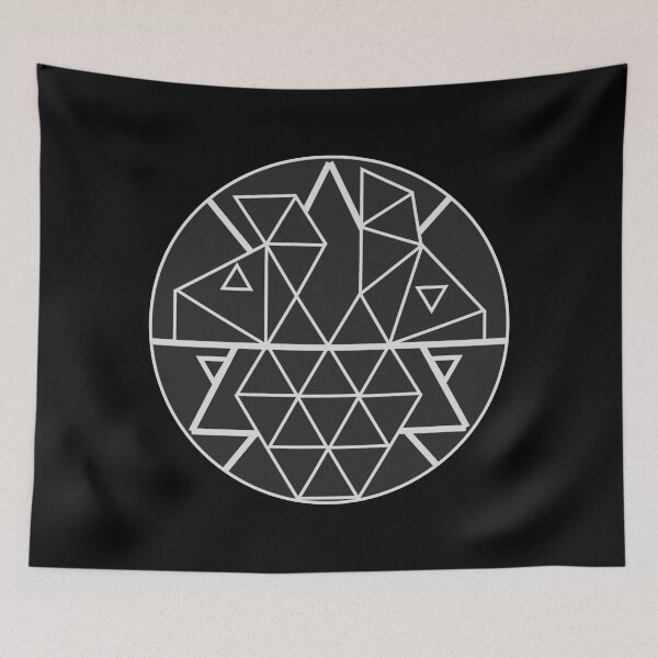 Item preview, Geometric Rabbit and Jackal (Black) designed and sold by dbxgokai.