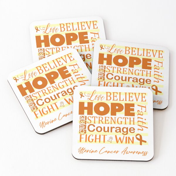Item preview, Love Believe Hope Uterine Cancer Awareness designed and sold by largellie.