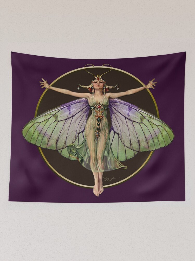 Fairy Butterfly 1920 Flapper Glass Cutting Board Fairycore 