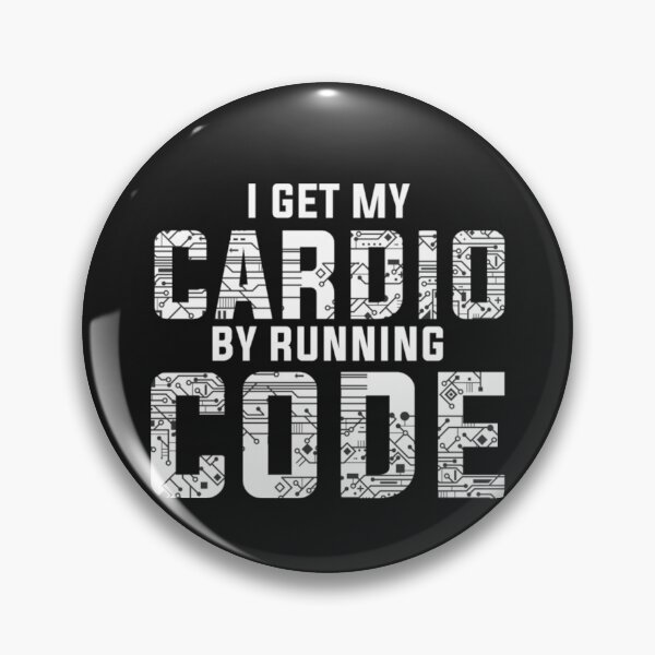Item preview, I Get My cardio By Running Code designed and sold by StarcyWol.