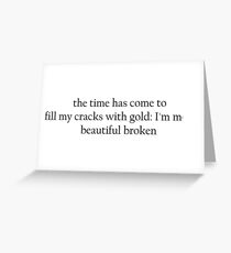 39.365 (Kintsugi) Greeting Card
