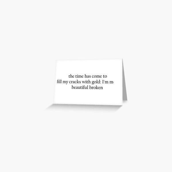 39.365 (Kintsugi) Greeting Card