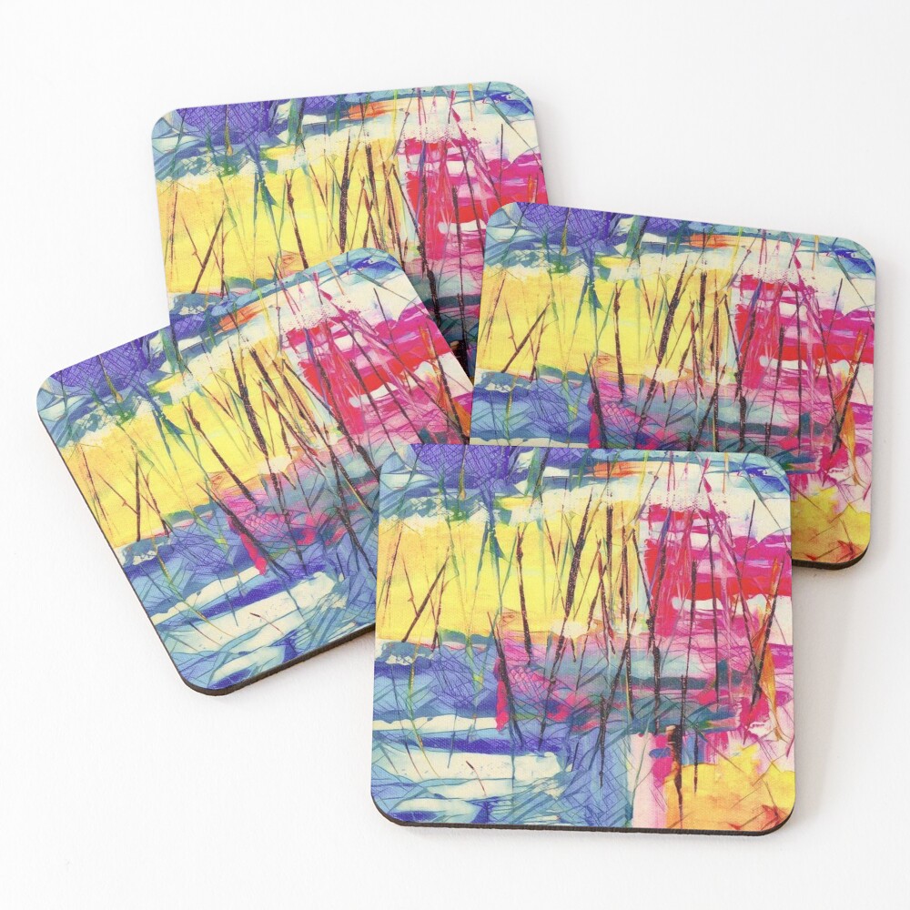 Item preview, Coasters (Set of 4) designed and sold by Rozanasarmanho.
